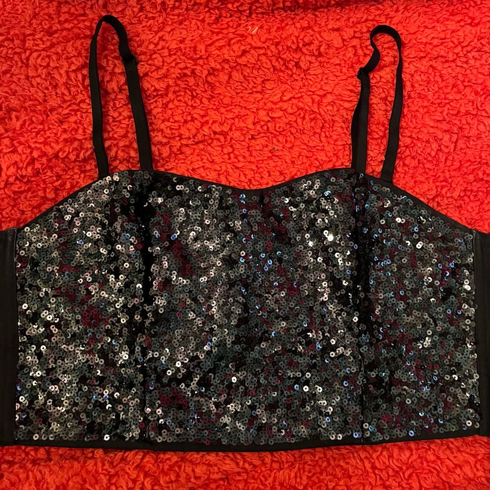 PINK Sequin Bustier